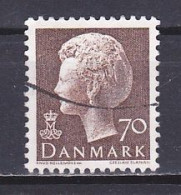 Denmark, 1974, Queen Margrethe II, 70ø/Brown, USED - Gebraucht