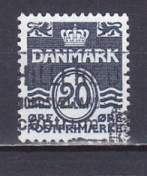 Denmark, 1974, Numeral & Wave Lines, 20ø, USED - Used Stamps