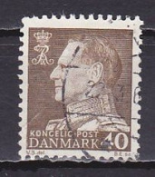 Denmark, 1965, King Frederik IX, 40ø/Fluorescent, USED - Gebruikt