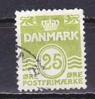 Denmark, 1965, Numeral & Wave Lines, 25ø, USED - Oblitérés