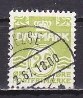 Denmark, 1965, Numeral & Wave Lines, 25ø, USED - Oblitérés