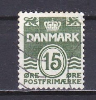 Denmark, 1963, Numeral & Wave Lines, 15ø, USED - Usati