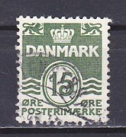 Denmark, 1963, Numeral & Wave Lines, 15ø, USED - Gebruikt
