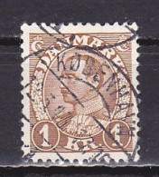 Denmark, 1939, Christian X, 1kr, USED - Oblitérés