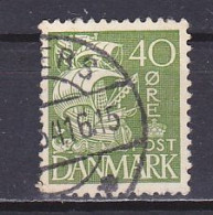 Denmark, 1933, Caraval/Hatched Background, 40ø, USED - Oblitérés