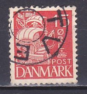 Denmark, 1933, Caraval/Hatched Background, 15ø, USED - Usado