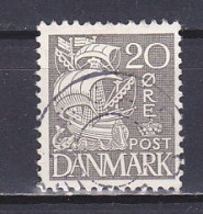 Denmark, 1933, Caraval/Hatched Background, 20ø, USED - Gebraucht