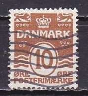 Denmark, 1930, Numeral & Wave Lines, 10ø, USED - Oblitérés