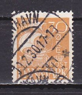 Denmark, 1927, Caravel/Solid Background, 30ø, USED - Oblitérés