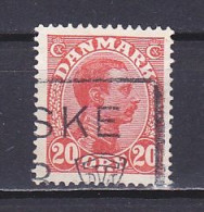 Denmark, 1926, King Christian X, 20ø, USED - Oblitérés