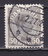Denmark, 1921, King Christian X, 50ø, USED - Used Stamps