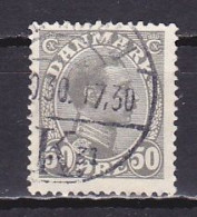 Denmark, 1921, King Christian X, 50ø, USED - Usado