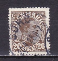 Denmark, 1921, King Christian X, 20ø, USED - Gebraucht