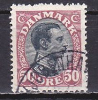 Denmark, 1919, King Christian X, 50ø, USED - Oblitérés