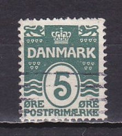 Denmark, 1912, Numeral & Wave Lines, 5ø, USED - Usati