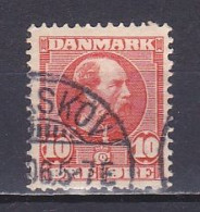 Denmark, 1906, King Christian IX/Crosshatching, 10ø, USED - Oblitérés