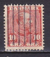 Denmark, 1904, King Christian IX/Horizontal Lines, 10ø, USED - Gebraucht