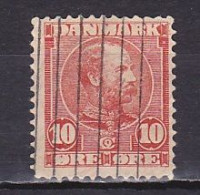 Denmark, 1904, King Christian IX/Horizontal Lines, 10ø, USED - Usado