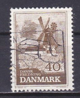 Denmark, 1965, Natural Preservation/Bogø Windmill, 40ø, USED - Oblitérés