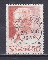 Denmark, 1965, Carl Nielsen/Fluorescent, 50ø, USED - Oblitérés