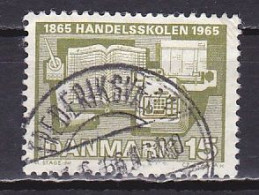 Denmark, 1965, Commercial School Centenary, 15ø, USED - Gebruikt