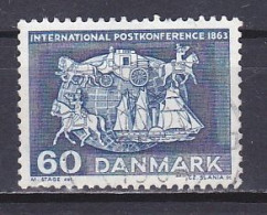 Denmark, 1963, Paris Postal Conf. Centenary, 60ø, USED - Usado