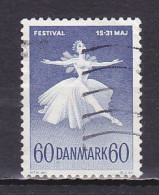 Denmark, 1962, Ballet & Musical Festival/Fluorescent, 60ø, USED - Used Stamps