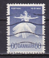 Denmark, 1962, Ballet & Musical Festival/Fluorescent, 60ø, USED - Used Stamps