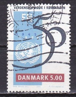 Denmark, 1995, United Nations UN 50th Anniv, 5.00kr, USED - Gebruikt