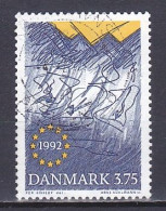 Denmark, 1992, European Single Market, 3.75kr, USED - Usati