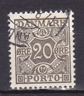 Denmark, 1934, Numeral & Posthorns, 20ø, USED - Segnatasse