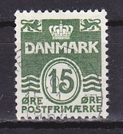 Denmark, 1963, Numeral & Wave Lines, 15ø, USED - Usati