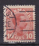 Denmark, 1913, King Christian X, 10ø, USED - Used Stamps