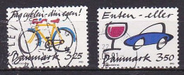 Denmark, 1990, Bicycle Theft & Drink Driving, Set, USED - Oblitérés