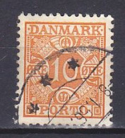 Denmark, 1934, Numeral & Posthorns, 10ø, USED - Impuestos