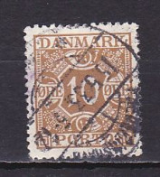 Denmark, 1930, Numeral & Posthorns, 10ø, USED - Impuestos