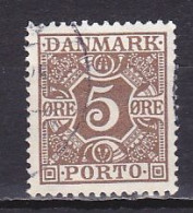 Denmark, 1922, Numeral & Posthorns, 5ø, USED - Portomarken