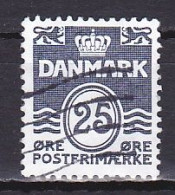 Denmark, 1990, Numeral & Wave Lines, 25ø, USED - Oblitérés