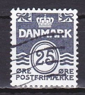 Denmark, 1990, Numeral & Wave Lines, 25ø, USED - Usado