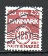Denmark, 1990, Numeral & Wave Lines, 125ø, USED - Used Stamps