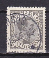 Denmark, 1921, King Christian X, 50ø, USED - Used Stamps