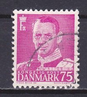 Denmark, 1950, King Frederik IX/Type III, 75ø, USED - Used Stamps