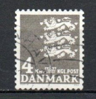 Denmark, 1969, Coat Of Arms, 4kr, USED - Usati