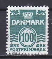 Denmark, 1981, Numeral & Wave Lines, 100ø, USED - Usado