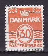 Denmark, 1981, Numeral & Wave Lines, 30ø, USED - Used Stamps