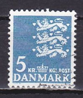 Denmark, 1968, Coat Of Arms/Fluorescent, 5kr, USED - Used Stamps