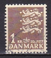 Denmark, 1946, Coat Of Arms, 1kr, USED - Gebruikt