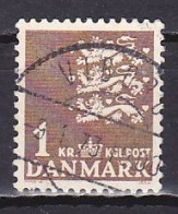 Denmark, 1968, Coat Of Arms, 1kr/Fluorescent, USED - Oblitérés