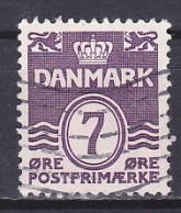 Denmark, 1933, Numeral & Wave Lines, 7ø, USED - Gebraucht