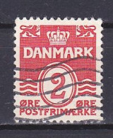 Denmark, 1933, Numeral & Wave Lines, 2ø, USED - Gebruikt